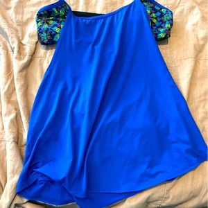 TYR Layered Tankini swim top